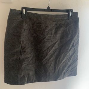 Gray wool skirt